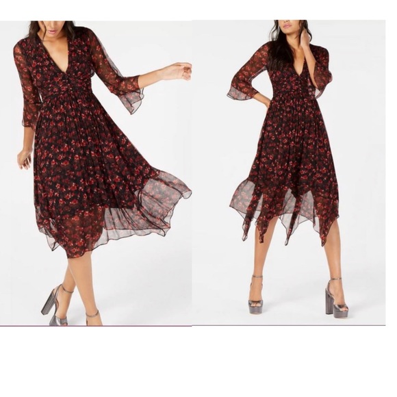 NWT $425 RACHEL ZOE CADEN SILK DRESS 100% silk - SZ 10 - Picture 5 of 12